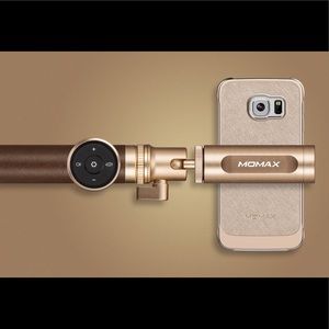 Luxe Leather Selfie Stick w/Bluetooth Remote